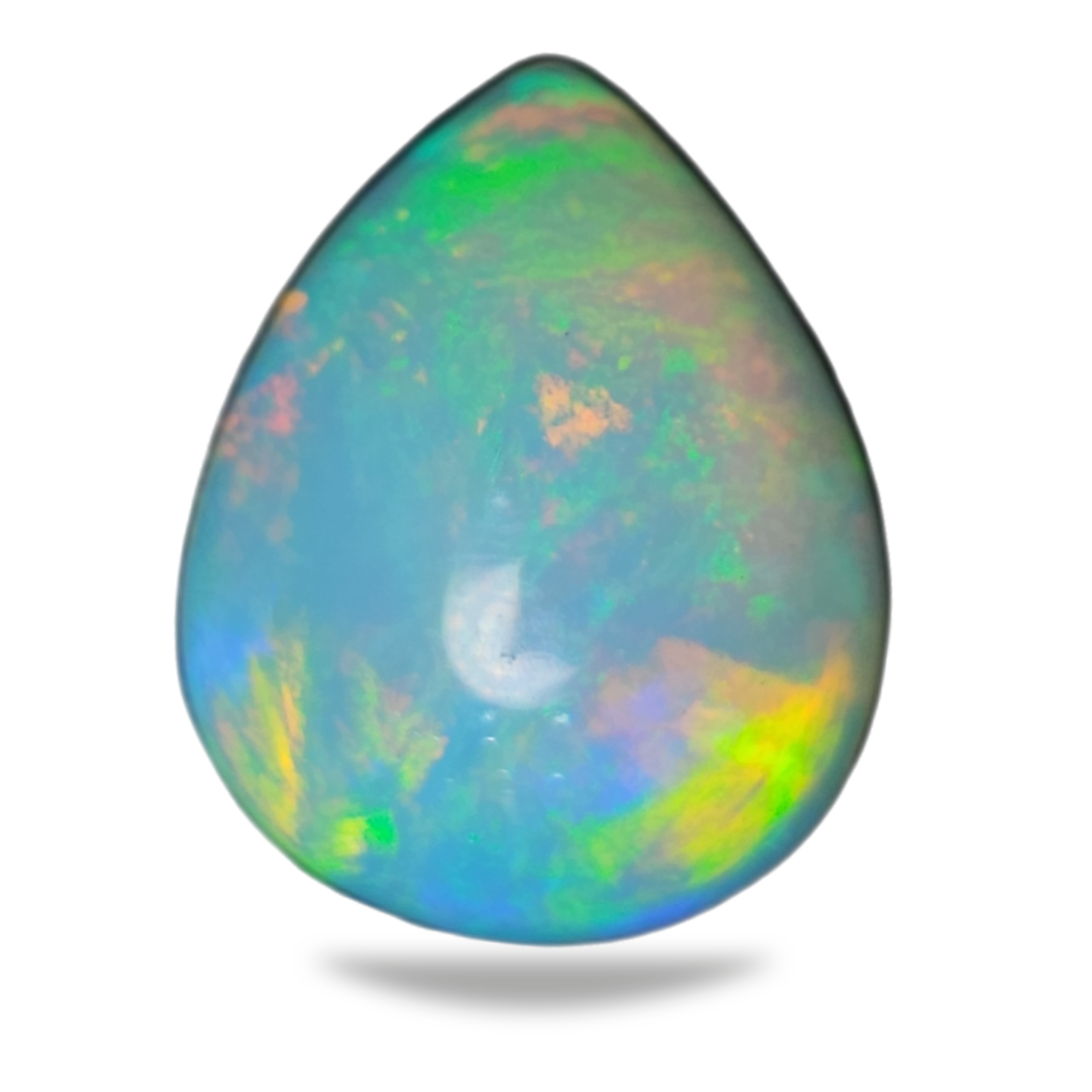 1 Pcs Natural Opal Cabochon Gemstone Pear Shape: | Size: 17x13mm - The LabradoriteKing