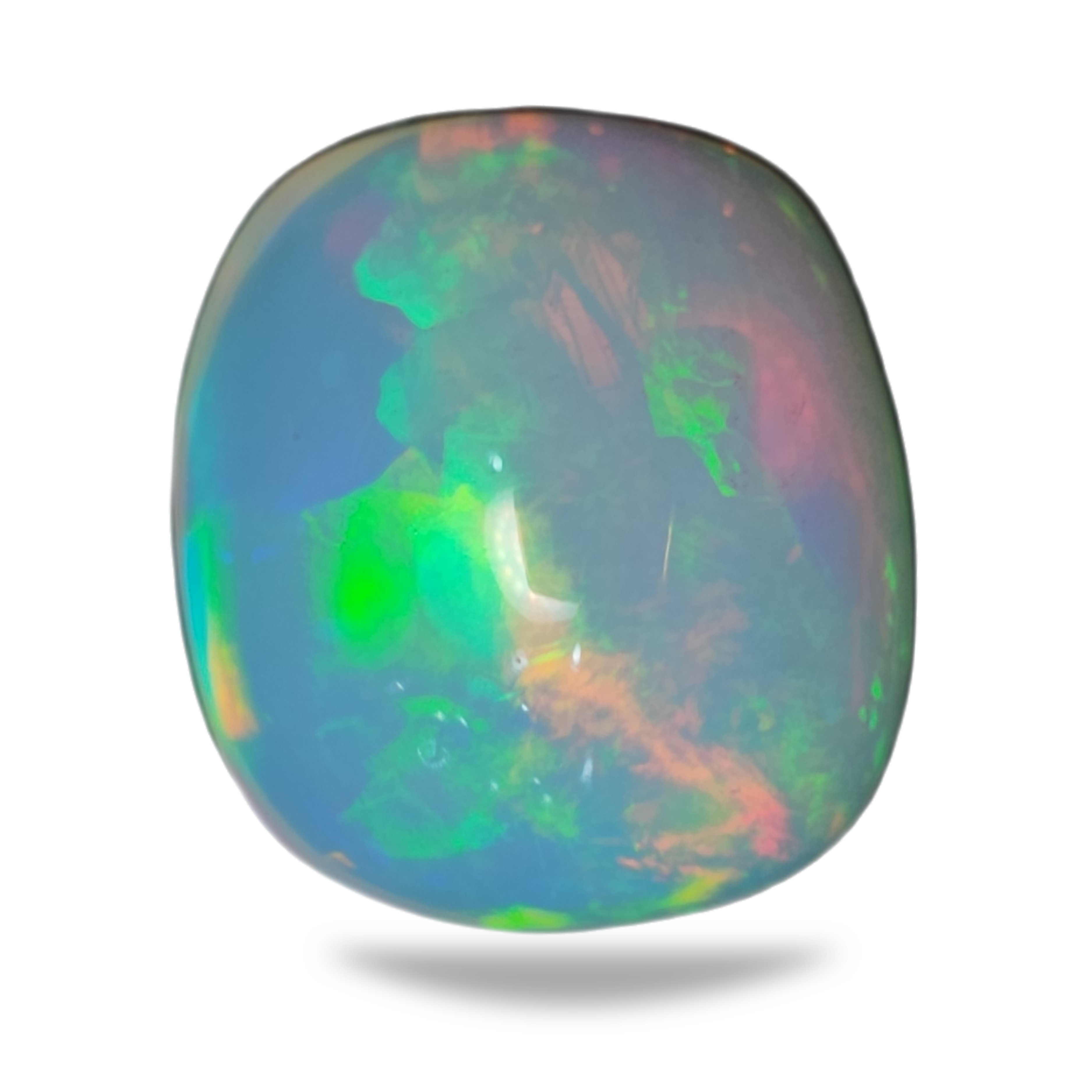 1 Pcs Natural Opal Cabochon Gemstone Rectangle Shape: | Size: 17x15mm - The LabradoriteKing