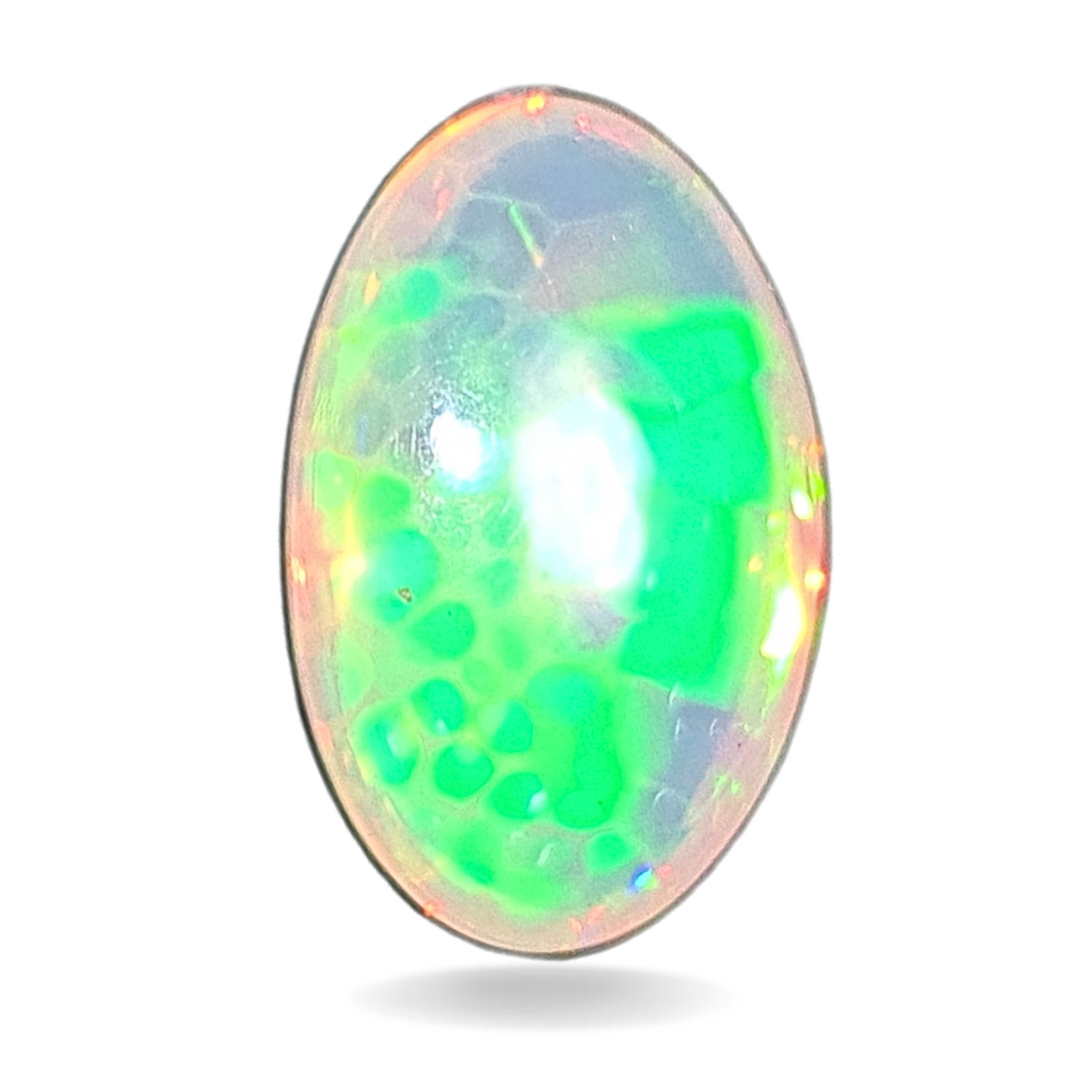 1 Pcs Natural Opal Cabochon Gemstone Oval Shape: | Size: 12x8mm - The LabradoriteKing