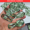500 Carats Top Quality Jumbo Prasiolite Faceted Gemstones | 35–60mm | 4-5Pcs