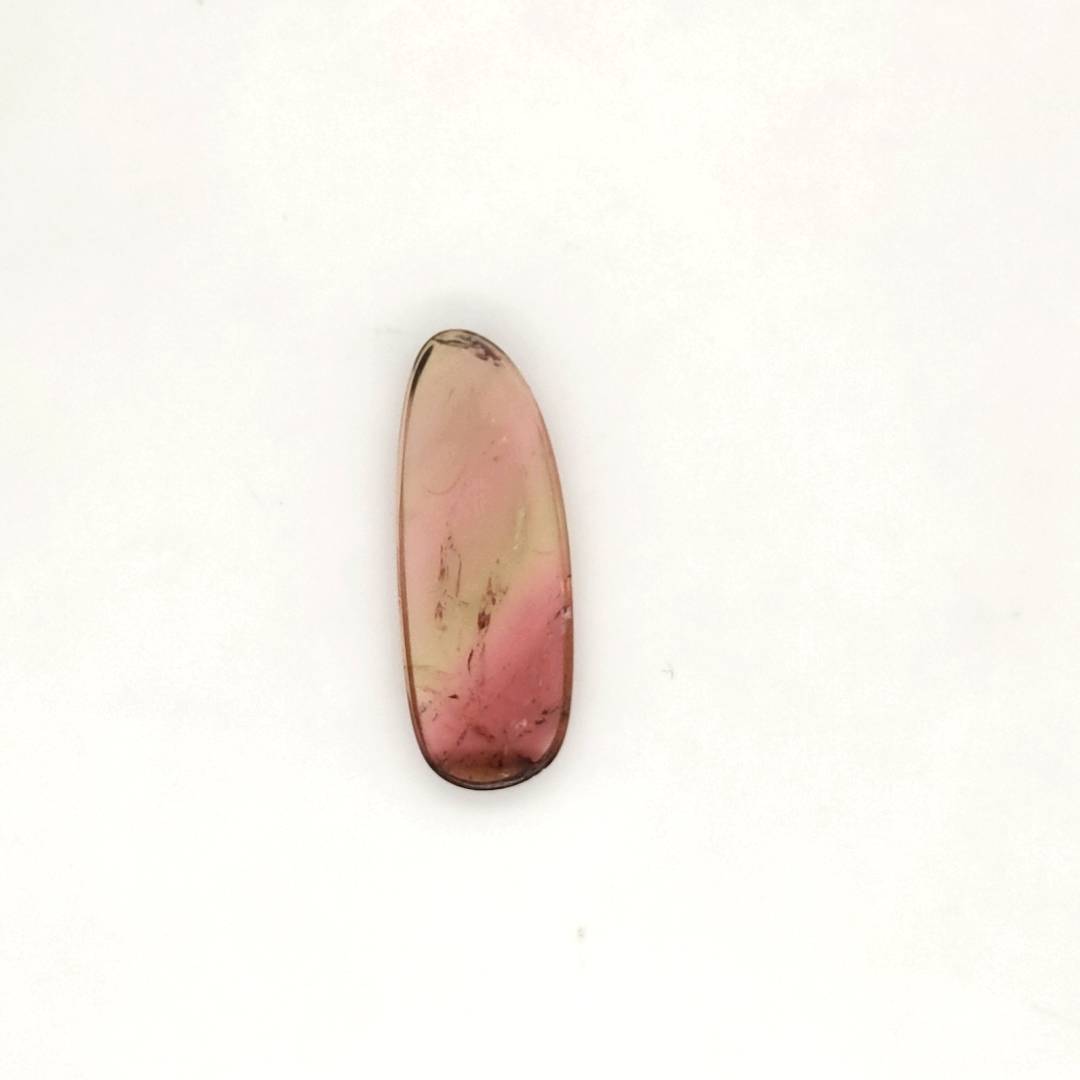 1 Pcs Of Natural Watermelon Tourmaline Slice | Size:32x12mm | With Certificate - The LabradoriteKing