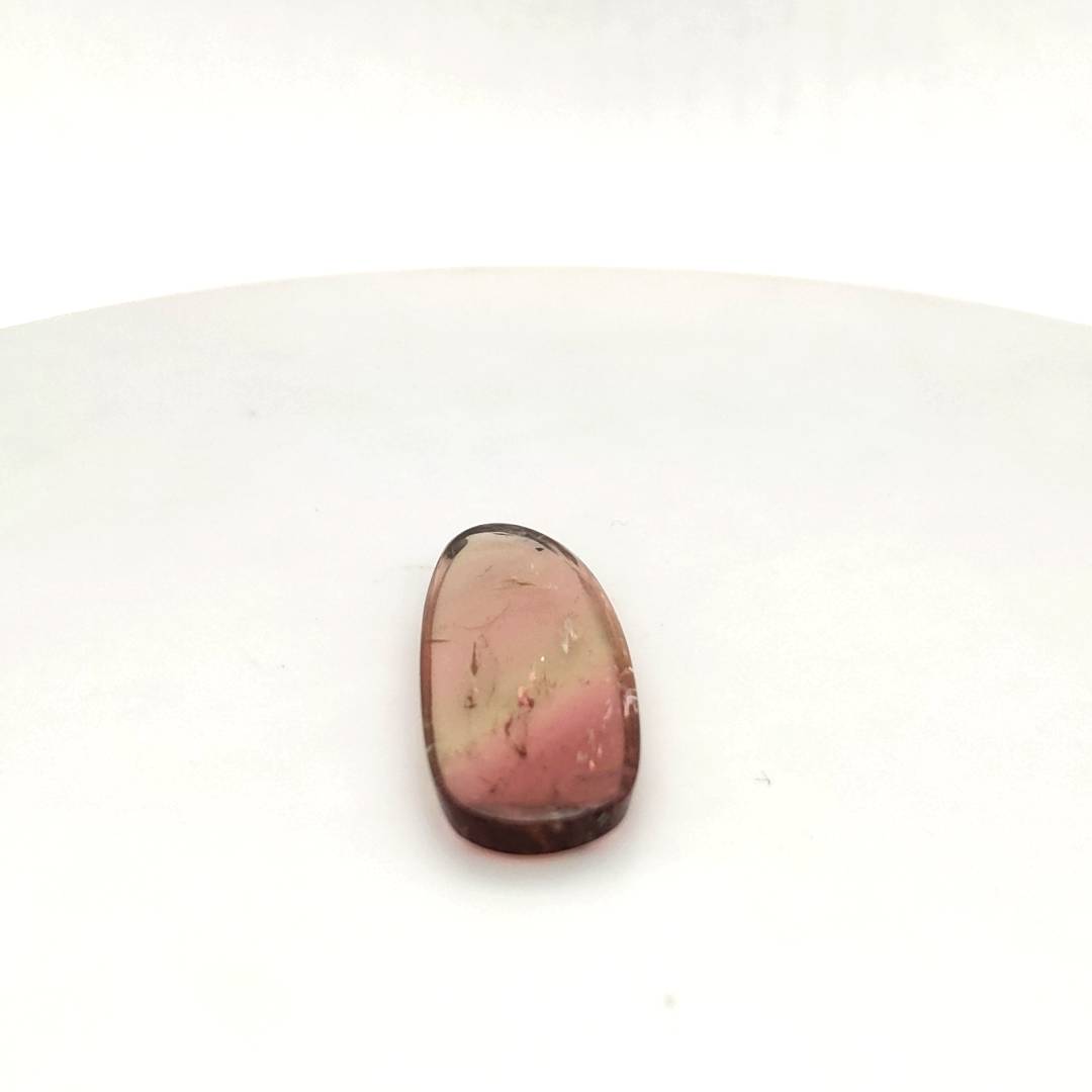 1 Pcs Of Natural Watermelon Tourmaline Slice | Size:32x12mm | With Certificate - The LabradoriteKing