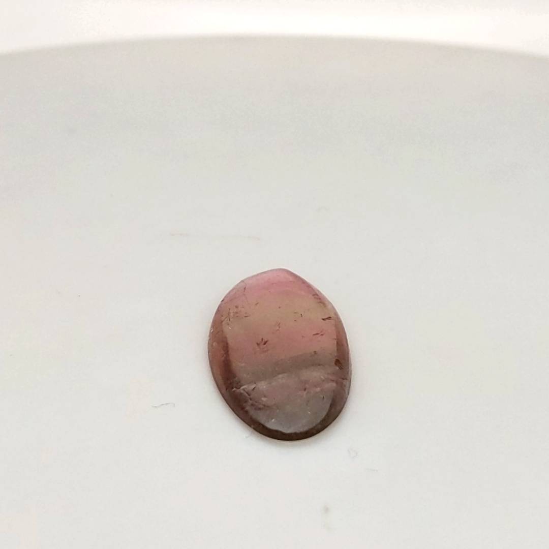 1 Pcs Of Natural Watermelon Tourmaline Slice | Size:26x11mm | With Certificate - The LabradoriteKing