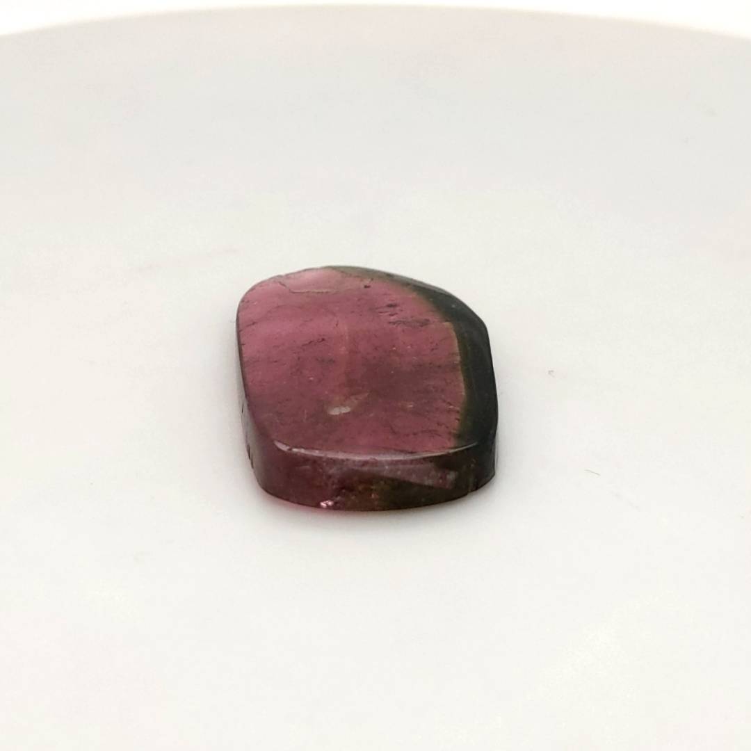 1 Pcs Of Natural Watermelon Tourmaline Slice | Size:32x18mm | With Certificate - The LabradoriteKing