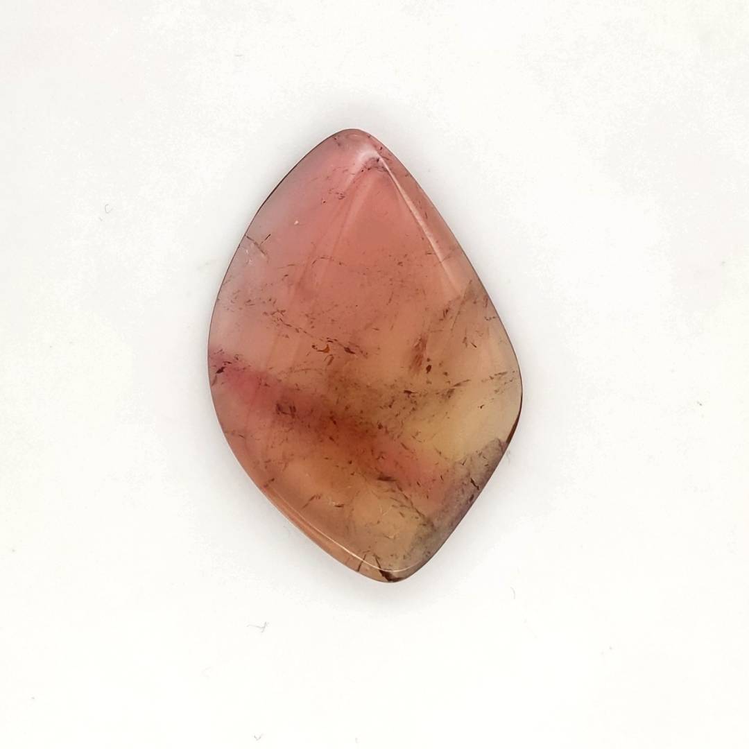 1 Pcs Of Natural Watermelon Tourmaline Slice | Size:42x29mm | With Certificate - The LabradoriteKing