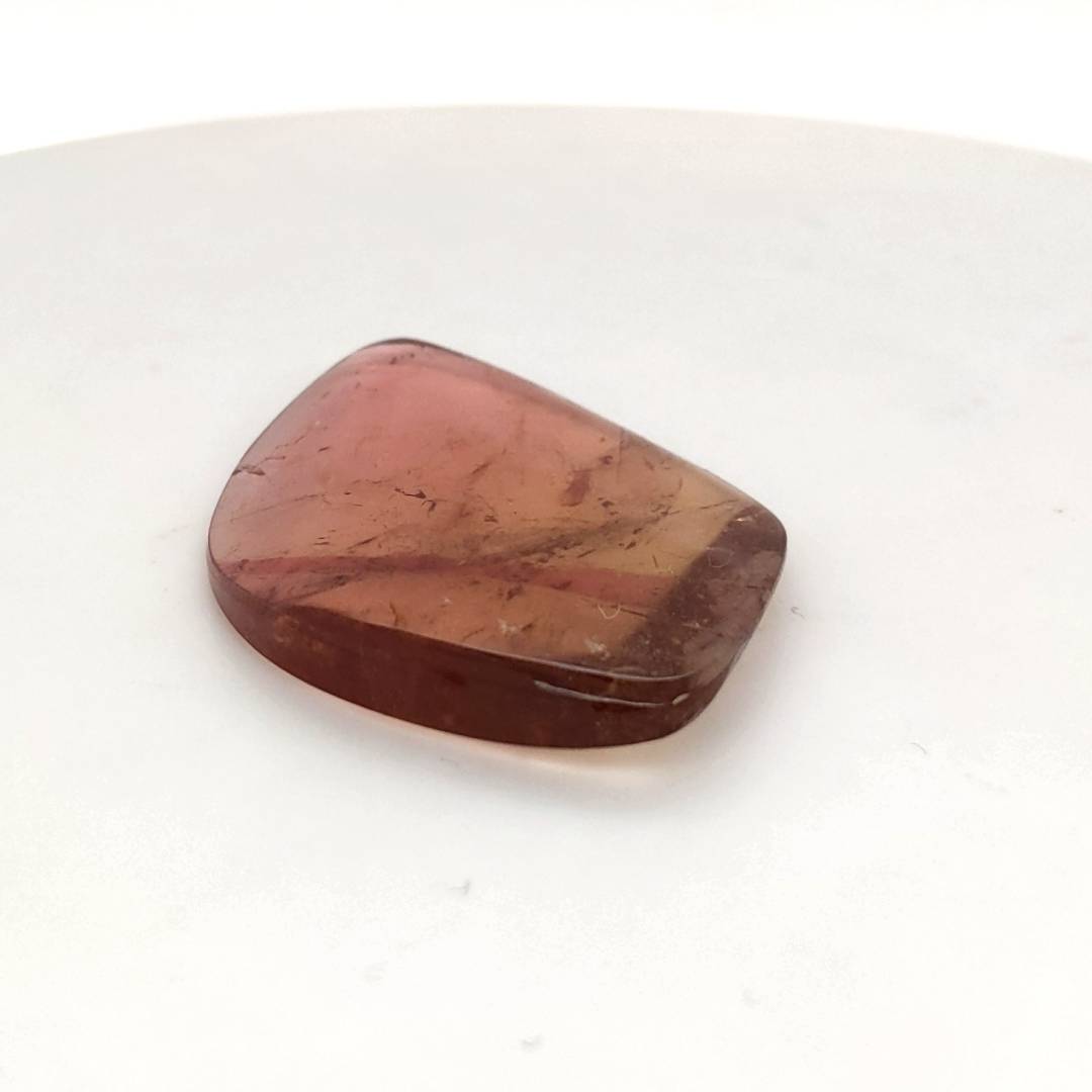 1 Pcs Of Natural Watermelon Tourmaline Slice | Size:42x29mm | With Certificate - The LabradoriteKing