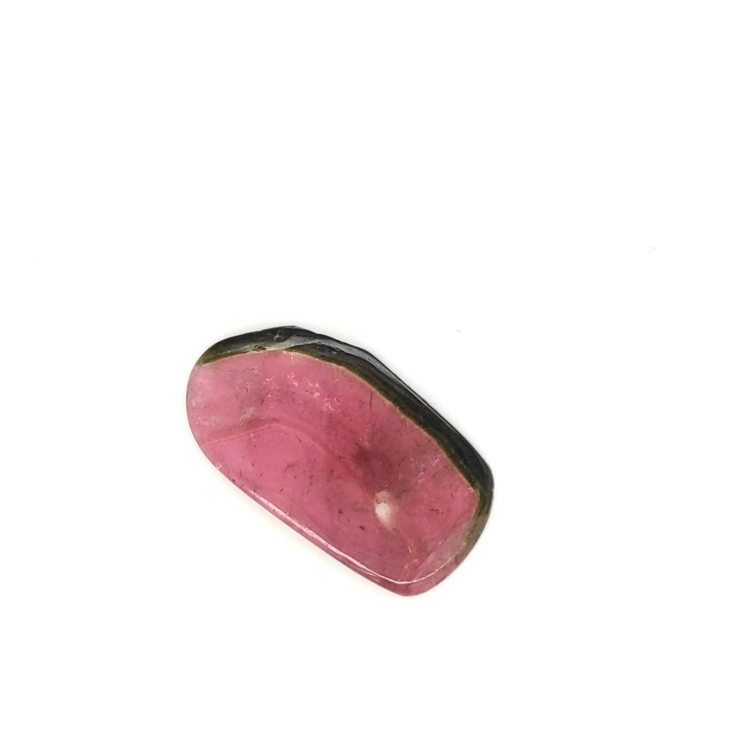 1 Pcs Of Natural Watermelon Tourmaline Slice | Size:32x18mm | With Certificate - The LabradoriteKing