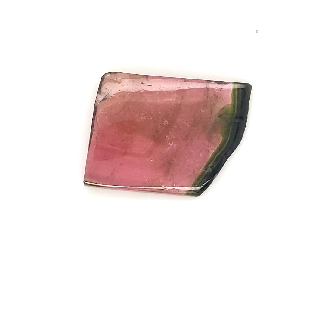 1 Pics Of Natural Watermelon Tourmaline Slice | Size:20X16mm | With Certificate - The LabradoriteKing