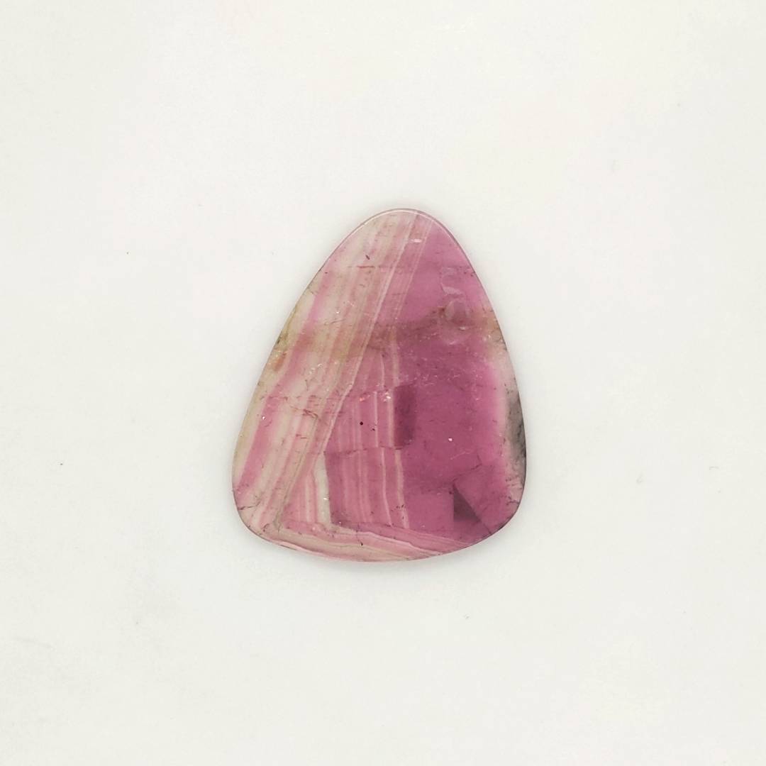 1 Pics Of Natural Watermelon Tourmaline Slice | Size:34x28mm | With Certificate - The LabradoriteKing