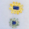 22 Pieces Natural Multi Sapphire Faceted Gemstones Mix Shape, 4-8mm - The LabradoriteKing