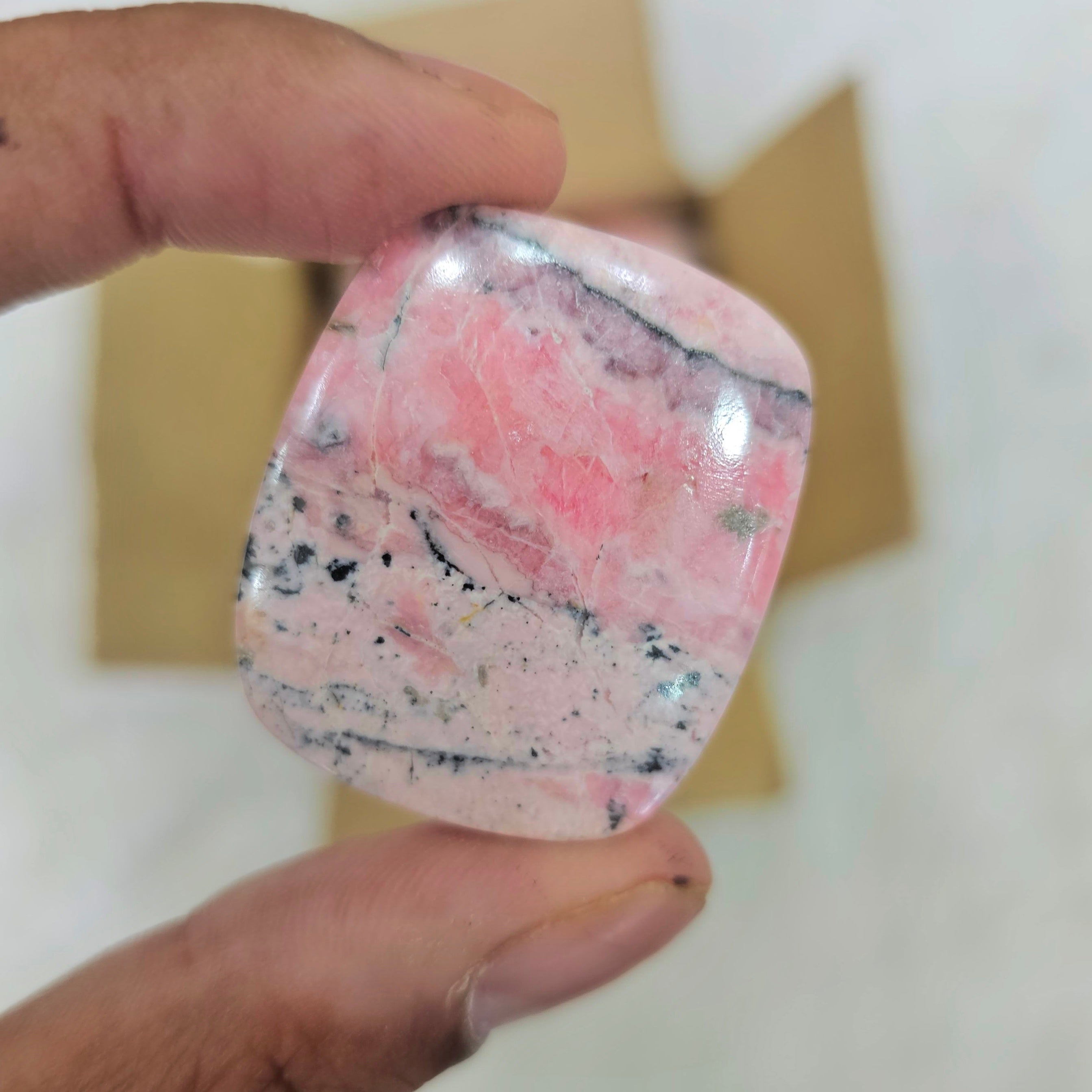 1 KG Natural Pink Rhodochrosite Cabochons | 1" Inches to 3 Inches - The LabradoriteKing