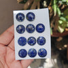 11 Pcs Natural Lapis Lazuli Rosecut Gemstones | Round Shape, 17mm Size, - The LabradoriteKing