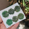 1 Card of Natural Green Aventurine Carved Flower Gemstone Size: 22mm to 26mm - The LabradoriteKing