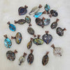 20 Pcs of Wire wrapped Pendant in Mix Gemstones | 2