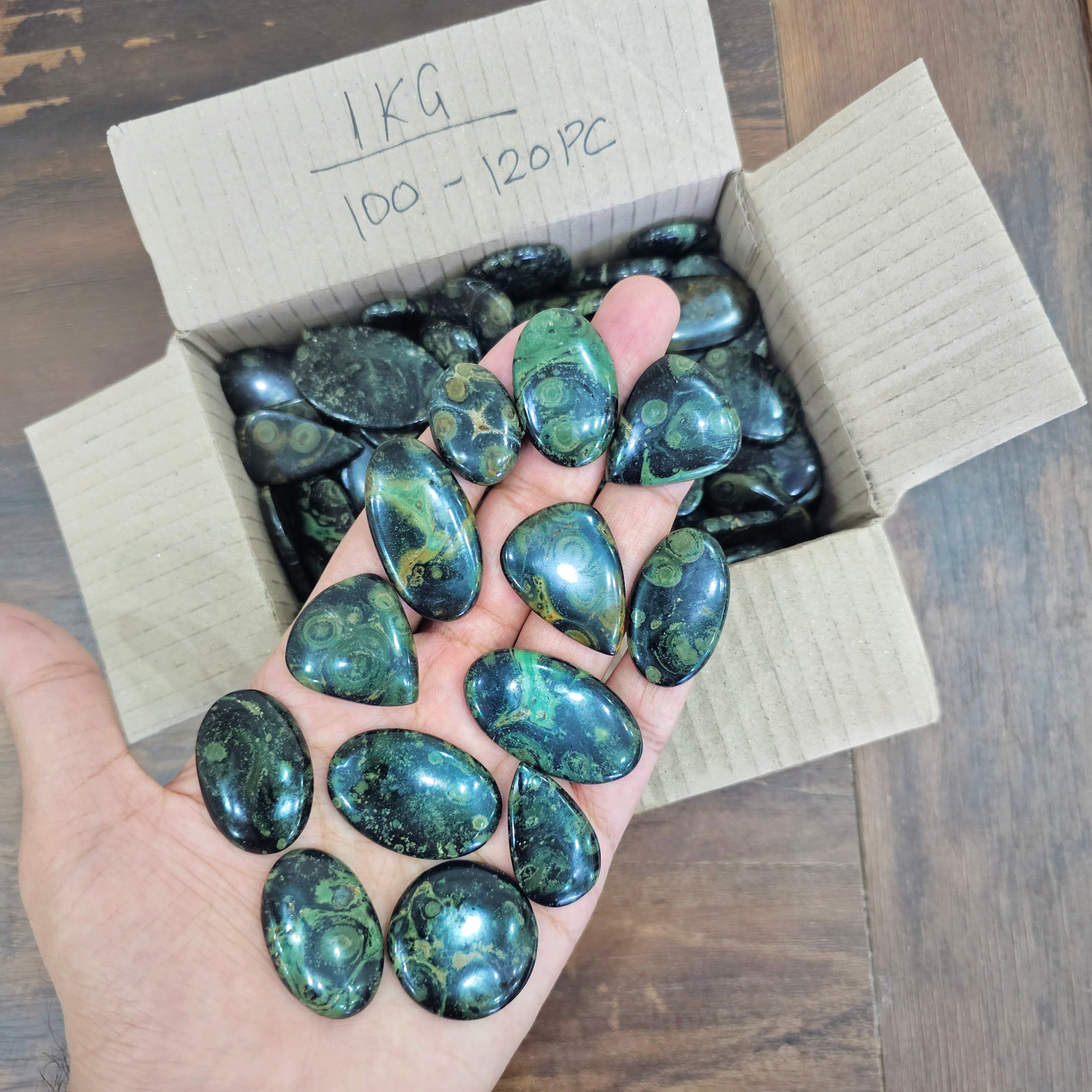 1 KG Box of Kambaba Fossil Jasper | 100-120 Pcs | 1" to 3" Inches - The LabradoriteKing