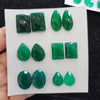 Load image into Gallery viewer, 1 Card Natural Green Onyx Rosecut Gemstones  | Mix Shape, 16-30mm Size, - The LabradoriteKing