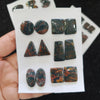 1 Card Natural  Spiderweb Jasper Cabochon  Gemstones | Mix Shape,16-34 mm Size, - The LabradoriteKing