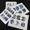 1 Card(6 Pairs) of Natural Sodalite Pairs Cabochon Gemstones | 19-31 mm Size,l - The LabradoriteKing