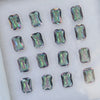 16 Pieces Natural Mystic Faceted Gemstones Rectangle Shape I Size: 7x5mm - The LabradoriteKing