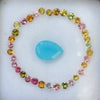 35 Pieces Natural Multi Tourmalie And Chalcedony Faceted Gemstone Mix Shape Size: 2-10mm - The LabradoriteKing
