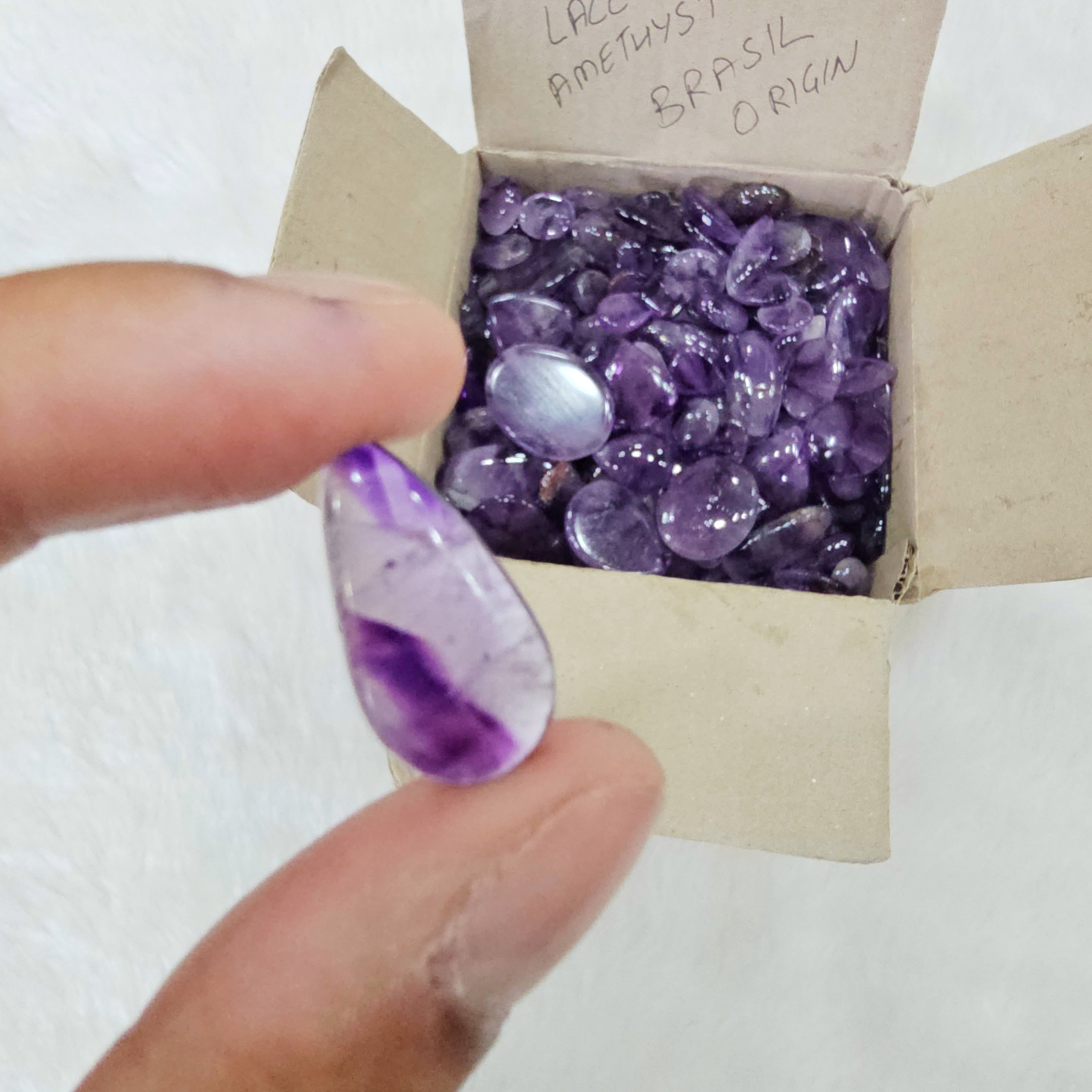 100 Pcs of Amethyst Trapiche Brazil | 10mm-30mm - The LabradoriteKing