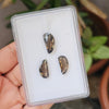 3 Pcs Natural Smoky Quartz Set Fancy Shape:19-17mm - The LabradoriteKing