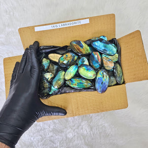 Wholesale🔥 Labradorite Cabochons Slabs | Flashy High quality slabs 1-4"Inches | 80-100 pcs - The LabradoriteKing