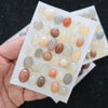 1 Card 36 Pcs Multi Moonstone Cabochon Gemstone Mix Shape 11-18mm - The LabradoriteKing