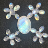 25 Pcs Natural Moonstone Cabochon Gemstone Oval Shape:5-17mm - The LabradoriteKing