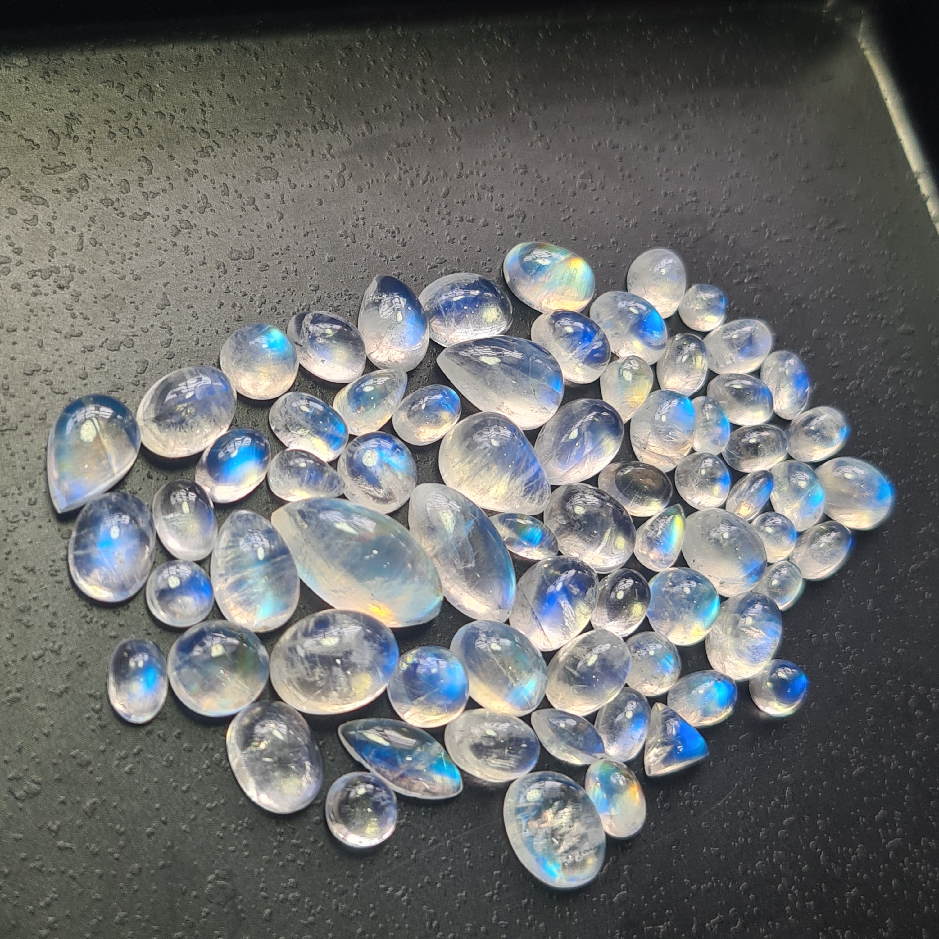 69 Pcs Natural Moonstone Cabochon GemstoneMix Shape:4-14mm - The LabradoriteKing