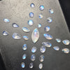 31 Pcs Natural Moonstone Cabochon Gemstone Mix Shape: 6-18mm - The LabradoriteKing