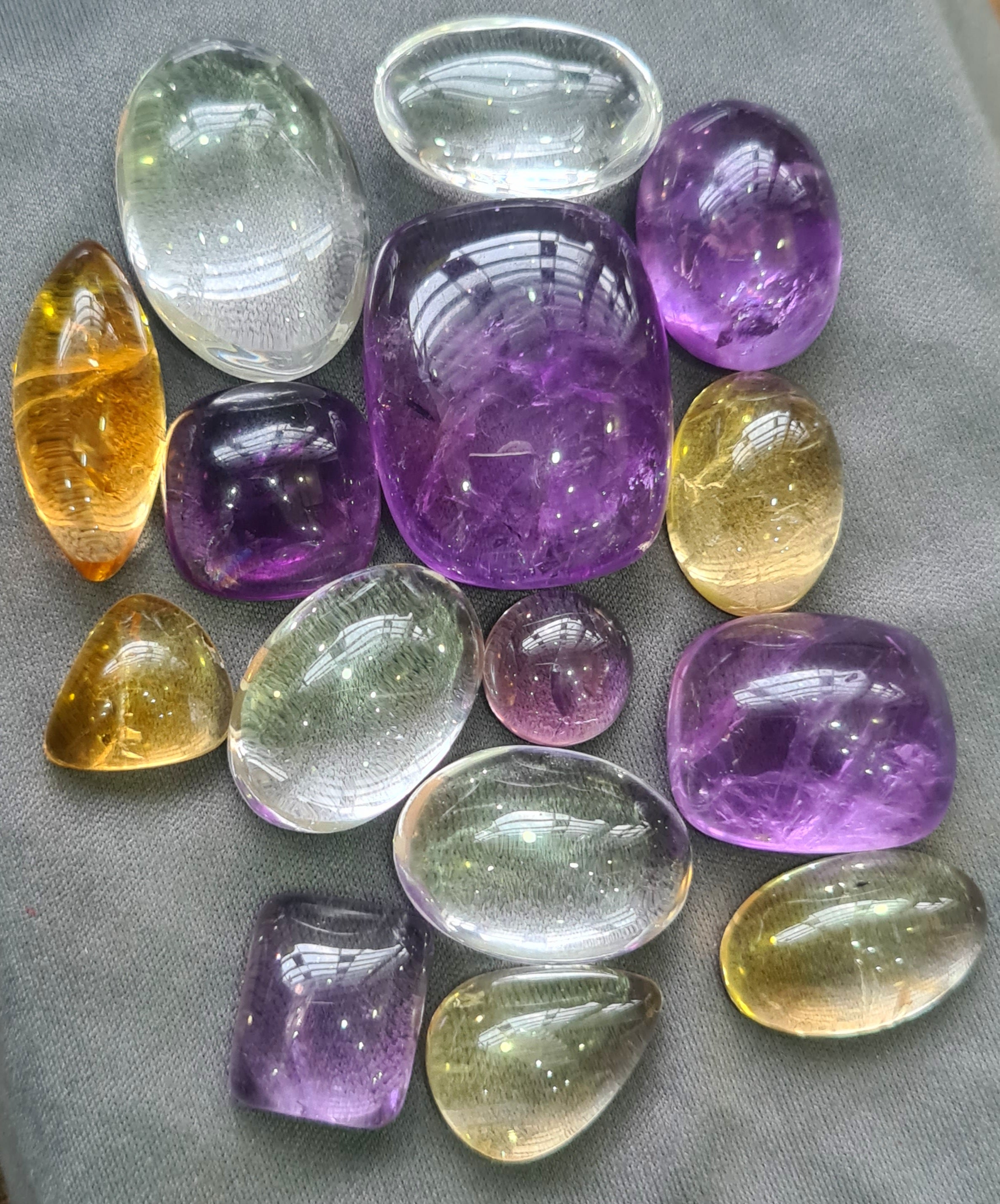 15 pcs Natural Mix Cabochon Gemstone Mix Shape: 14-28mm - The LabradoriteKing