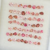 59 Pcs Natural Pink Tourmaline Faceted Gemstone Mix Shape: 2-5mm - The LabradoriteKing