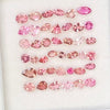 41 Pcs Natural Pink Tourmaline Faceted Gemstone Mix Shape: 3-7mm - The LabradoriteKing