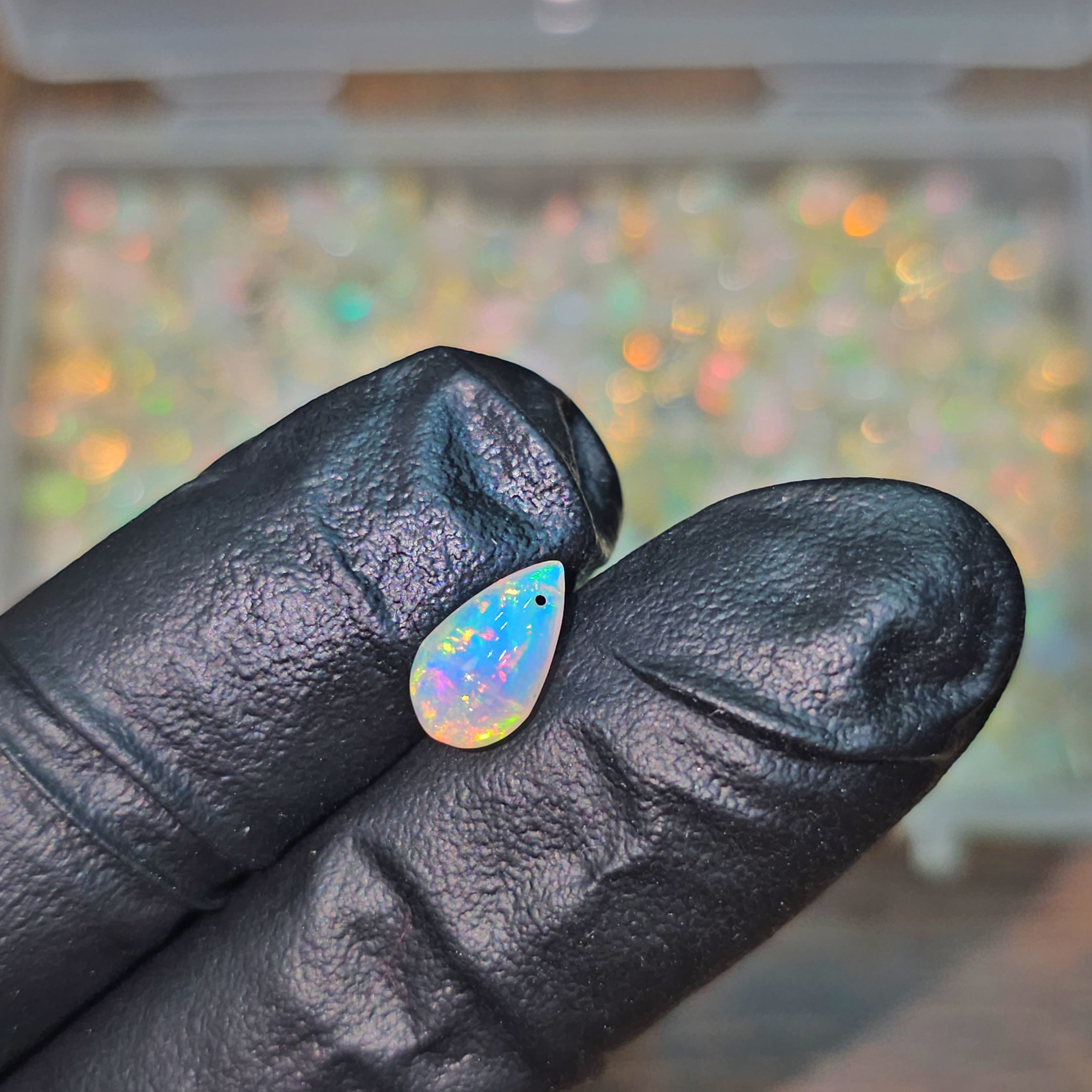 30 Pcs Ethiopian Opal Drilled Drops | 6-9mm - The LabradoriteKing