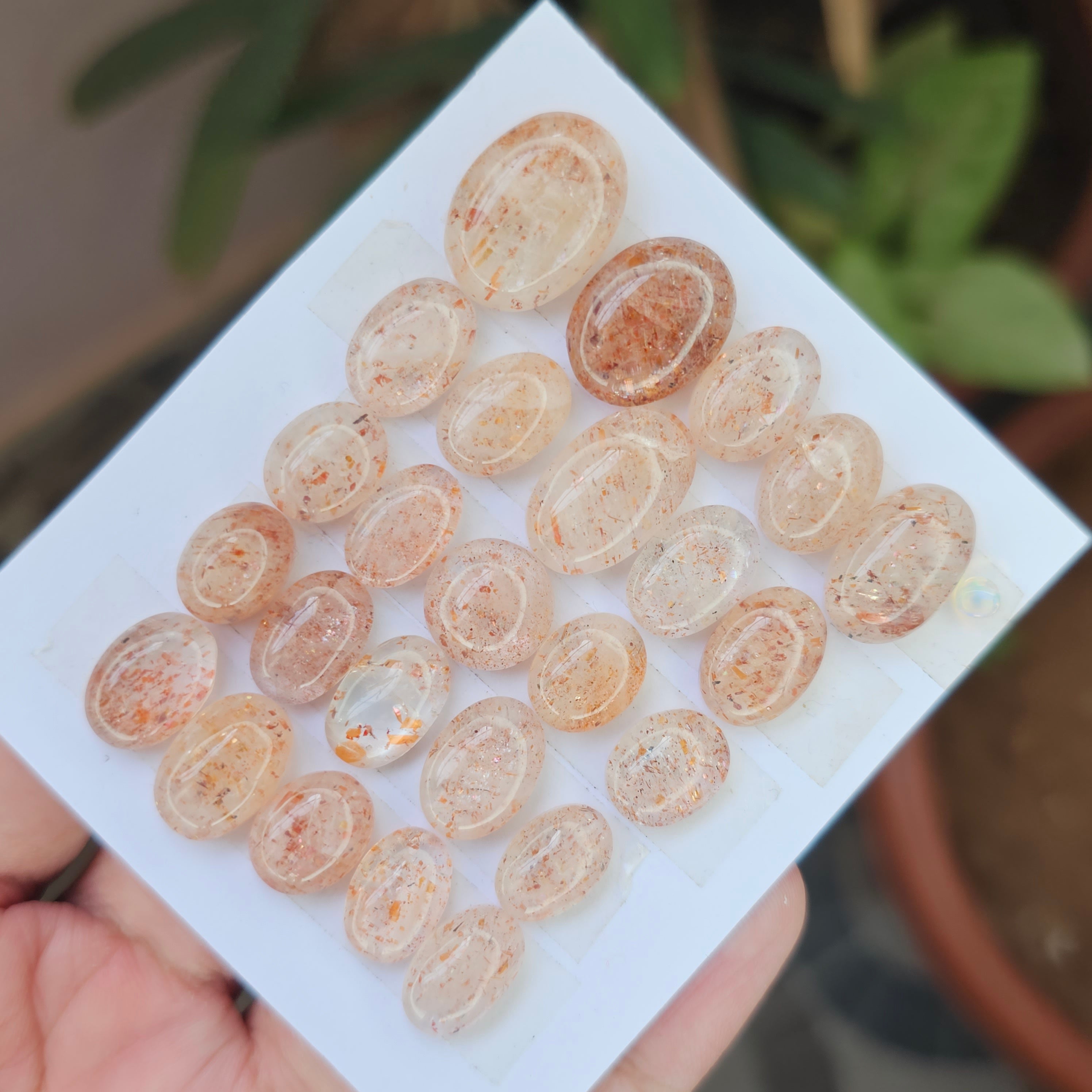 Natural Sunstone Gemstone Oval Shape | Size:12-19mm - The LabradoriteKing