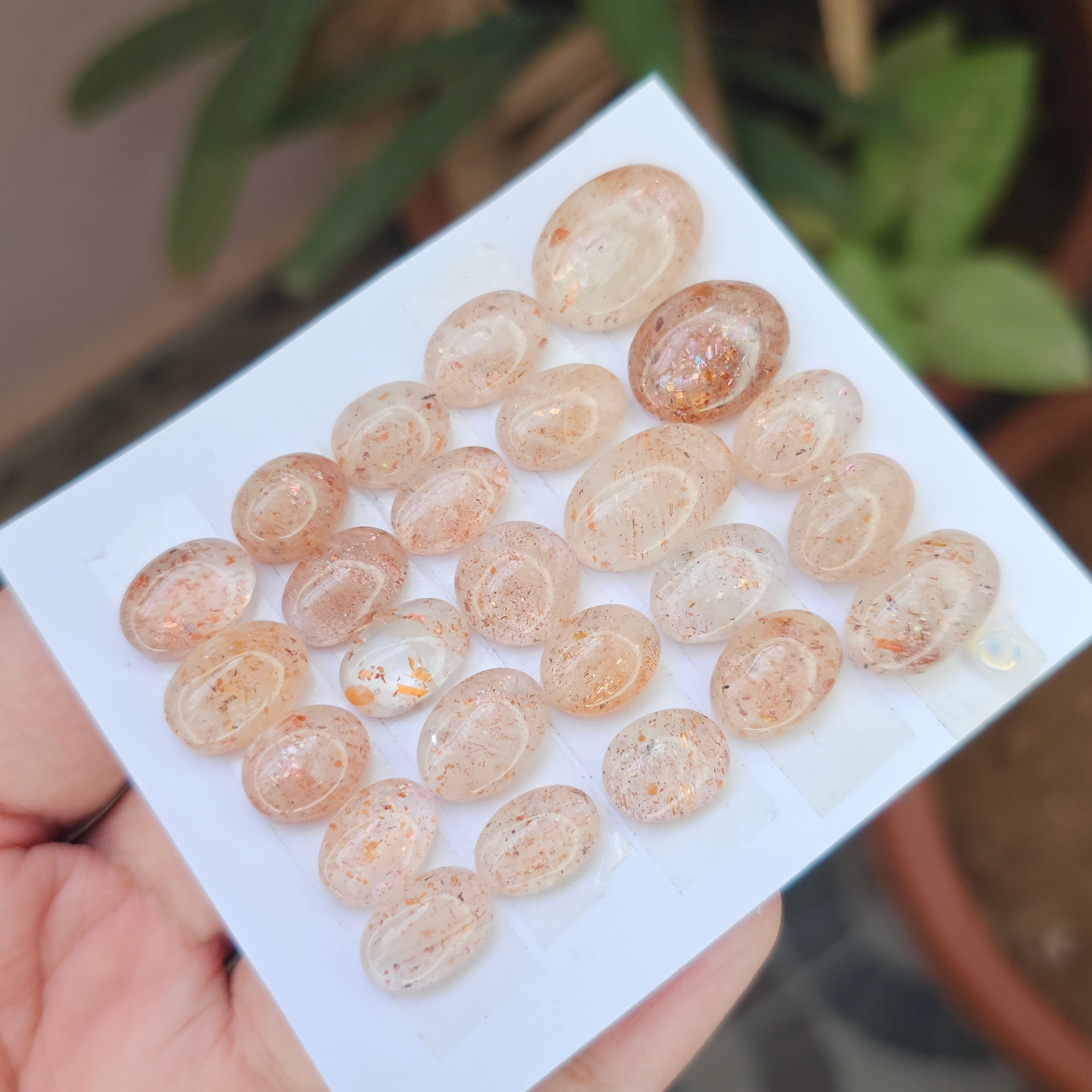 Natural Sunstone Gemstone Oval Shape | Size:12-19mm - The LabradoriteKing