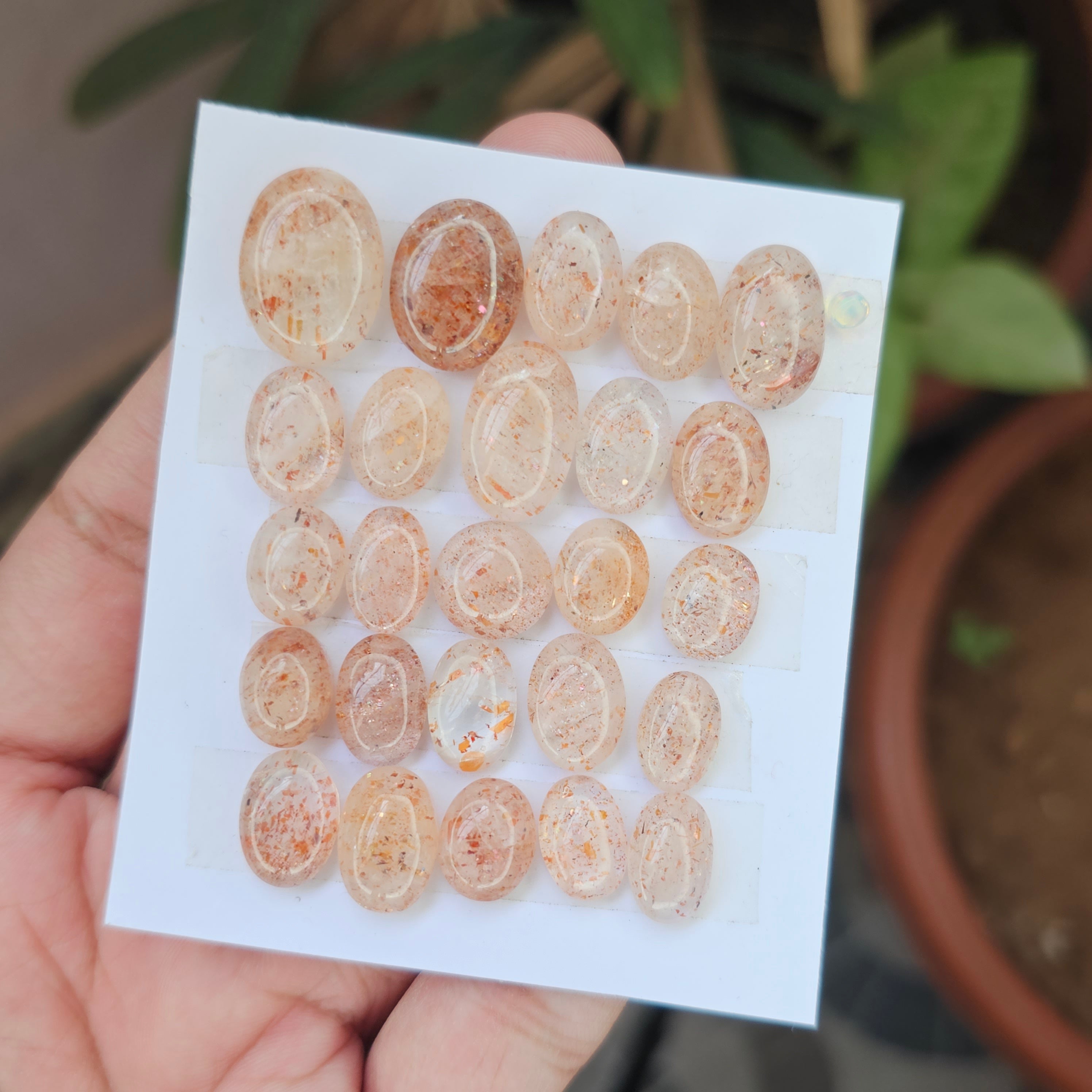 Natural Sunstone Gemstone Oval Shape | Size:12-19mm - The LabradoriteKing