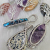 Load image into Gallery viewer, 10 Pcs Silver Wire wrapped Pendant | 2-3&quot; inches Wholesale - The LabradoriteKing