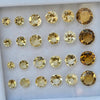 24 Pcs Natural Citrine And Lemon Faceted Gemstone Round Shape: | Size: 4-8mm - The LabradoriteKing