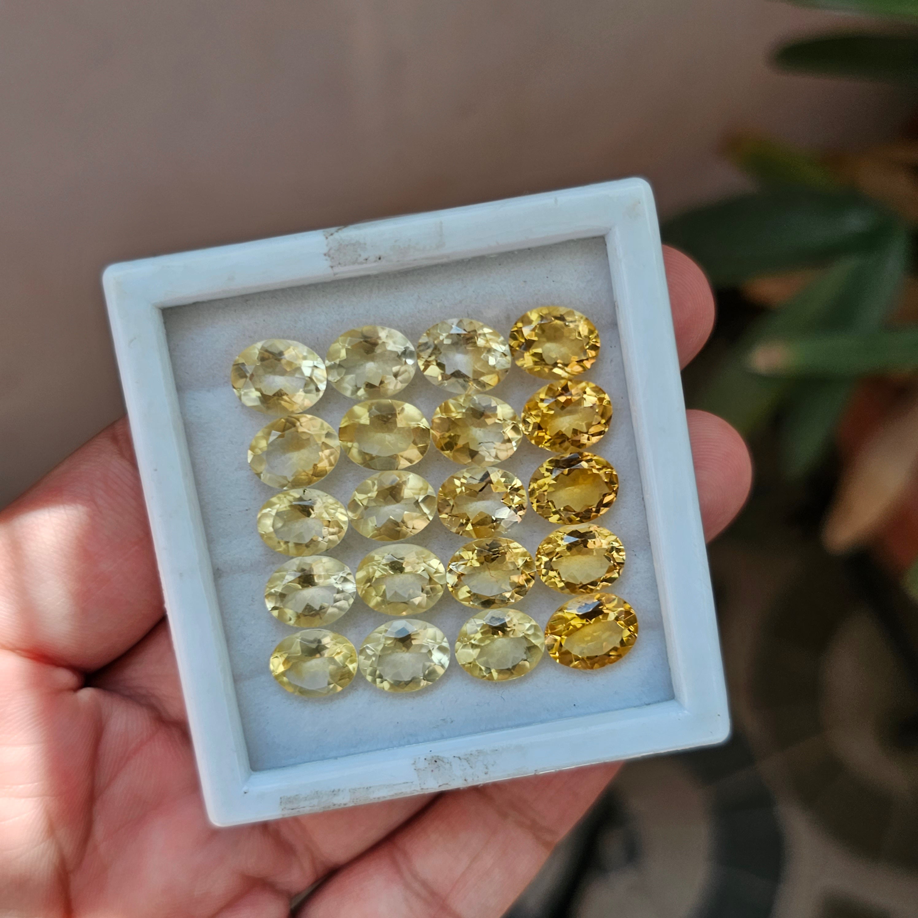 20 Pcs Natural Citrine Faceted Gemstone Oval Shape: | Size: 8-10mm - The LabradoriteKing