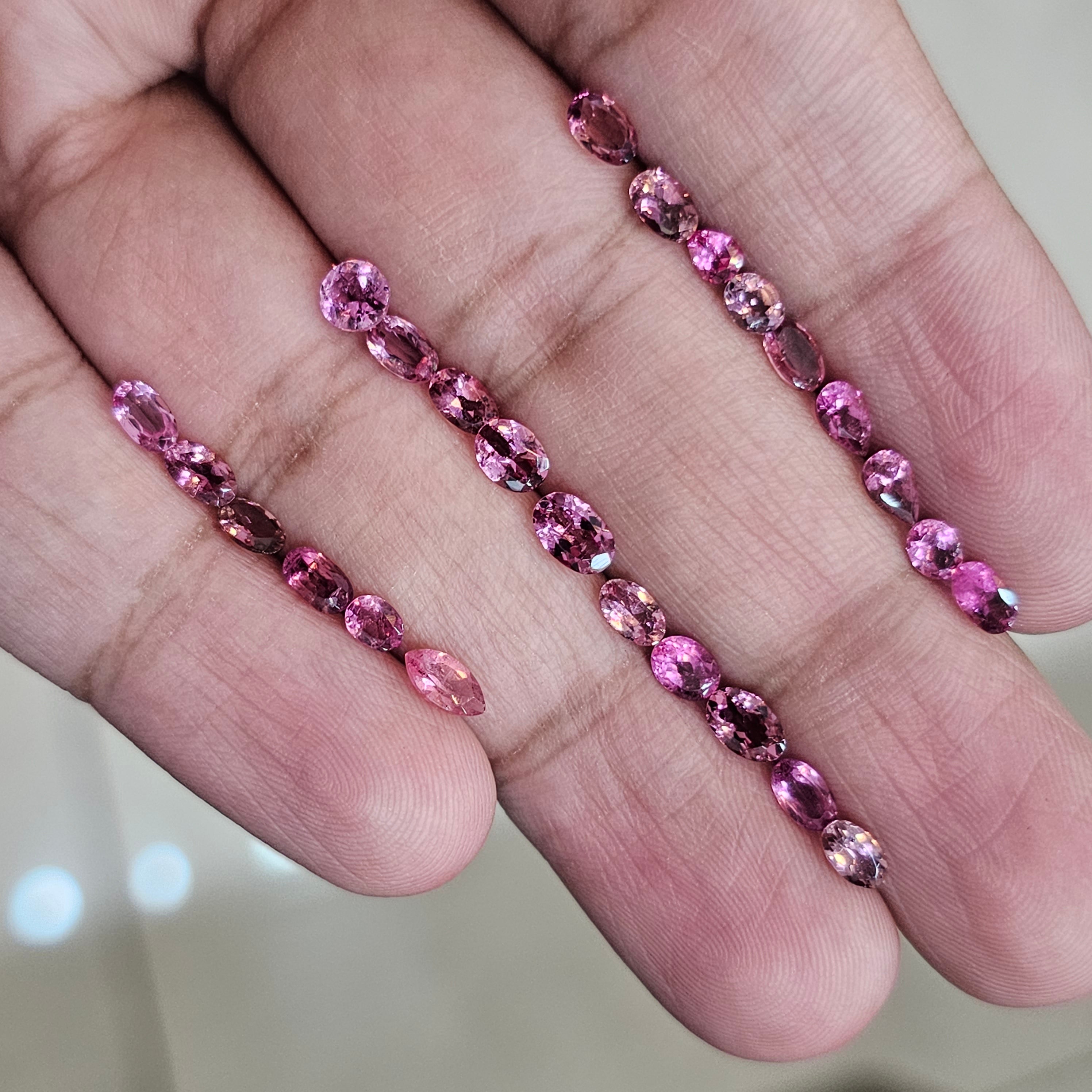 20 Pcs Pink Tourmaline | Rubellite | 3mm to 6mm Sizes - The LabradoriteKing