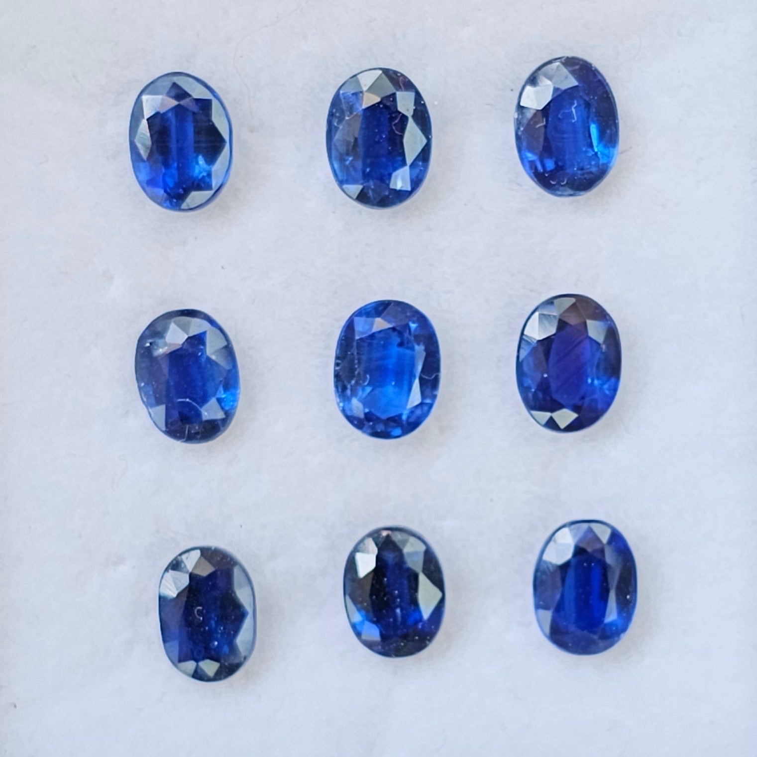 9 Pcs Natural Kyanite Gemstone Faceted Oval Shape: | Size: 6-8mm - The LabradoriteKing