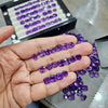 15 Pcs of Amethyst  Cushion | Flawless 5mm to 8mm - The LabradoriteKing