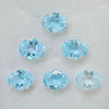 6 Pcs Natural Blue Topaz Carved Gemstone  Earring Set Oval Shape: | Size: 7-9mm - The LabradoriteKing