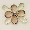 8 Pcs Natural Mix Quartz Gemstone Faceted Pear Shape: | Size: 18mm - The LabradoriteKing