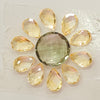 11 Pcs Natural Mix Quartz Gemstone Faceted Pear And Round Shape: | Size: 12-18mm - The LabradoriteKing