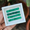 20 Pcs Natural Green Onyx Gemstone Faceted Rectangle Shape:| Size 6-8mm - The LabradoriteKing