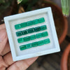Load image into Gallery viewer, 20 Pcs Natural Green Onyx Gemstone Faceted Rectangle Shape:| Size 6-8mm - The LabradoriteKing
