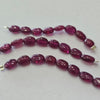 String of Natural Ruby Tumble Beads 2.5 inches  | Beads Size: 7x5mm - The LabradoriteKing